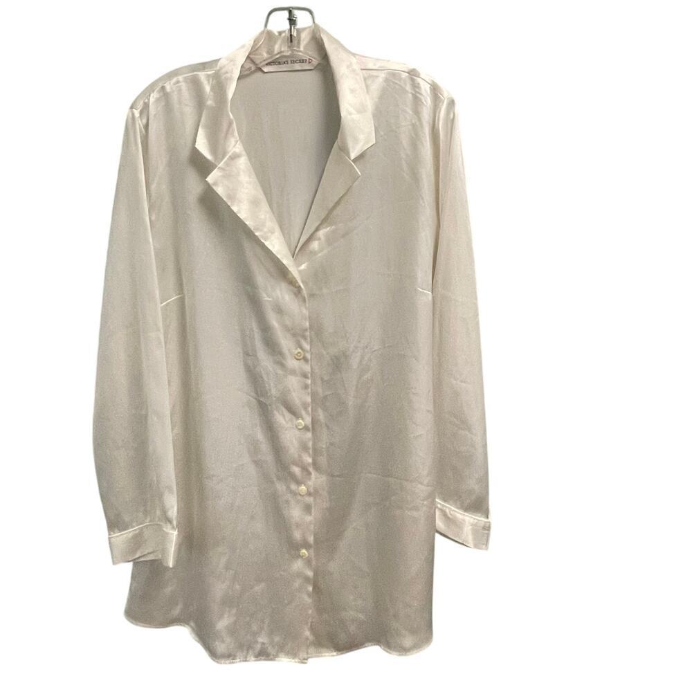 Victoria's Secret Cream Satin Pajama Top